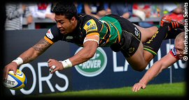 Gloucester Rugby Northampton Saints George Pisi